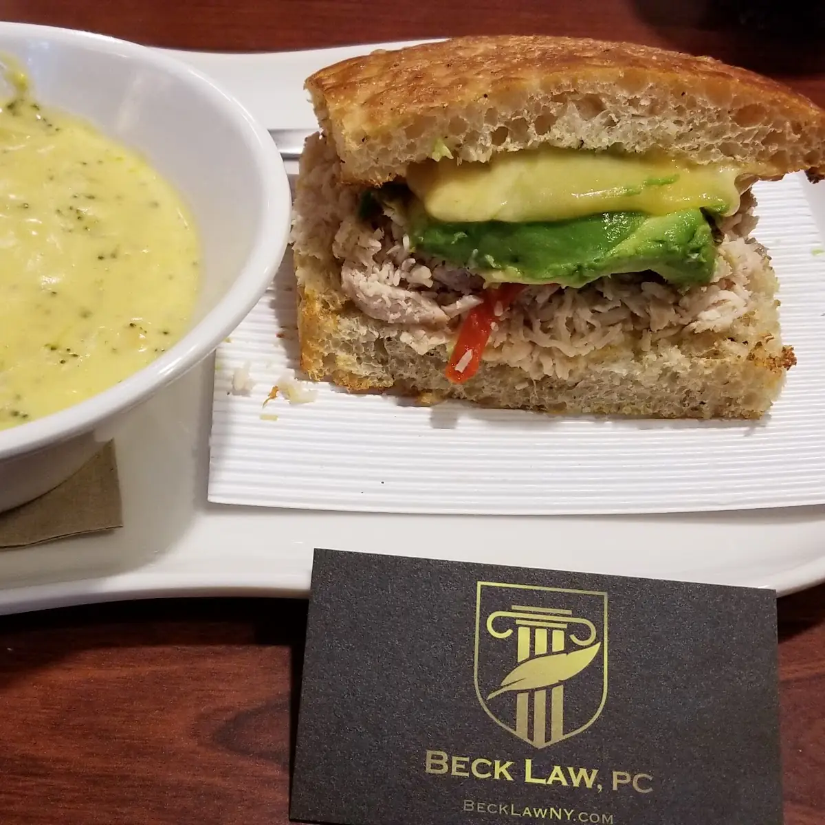 Brocolli Cheddar and Chicken Melt Avocado