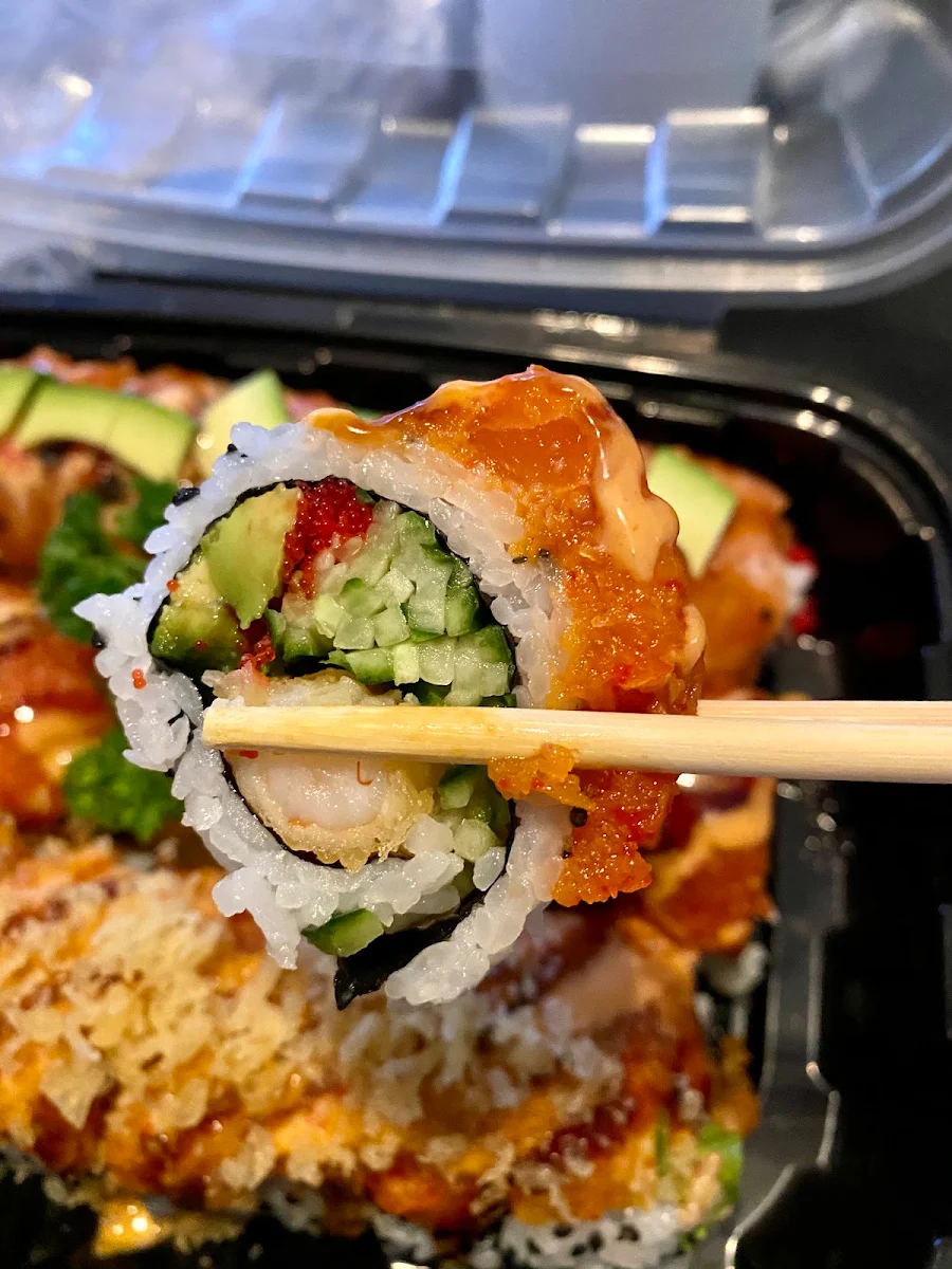 Spicy Salmon Dragon Roll