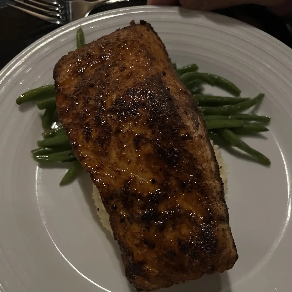 Salmon with Green Beans