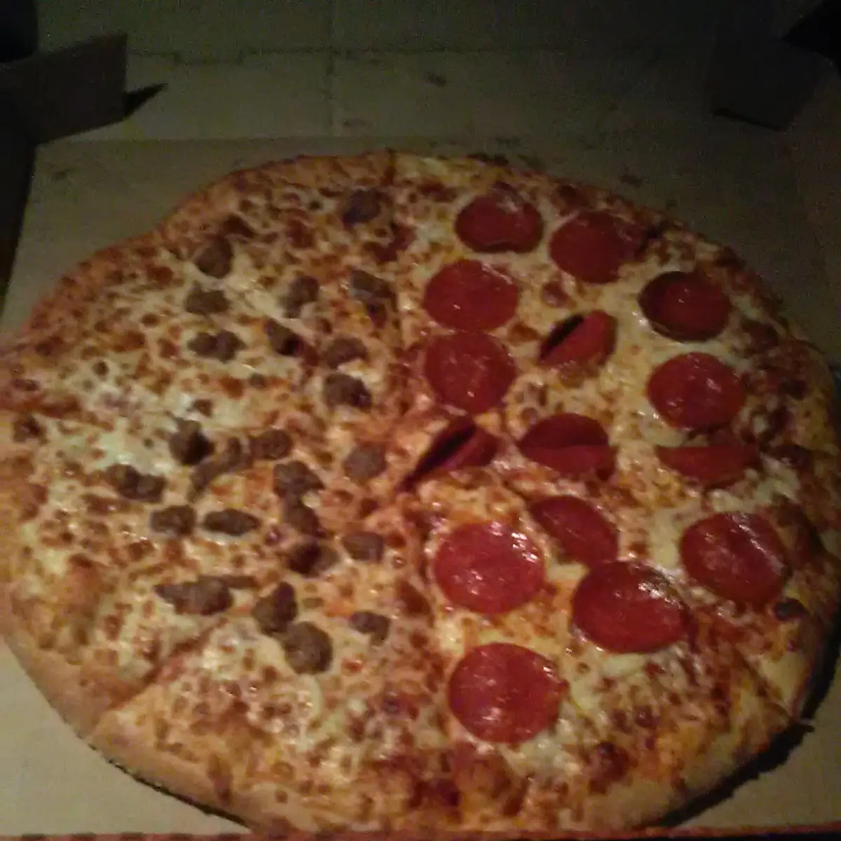 Pepperoni Sausage Pizza