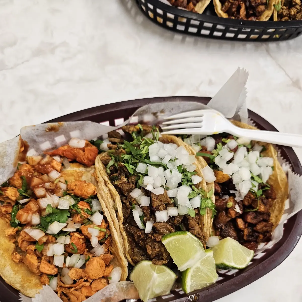 Barbacoa and Chorizo Taco