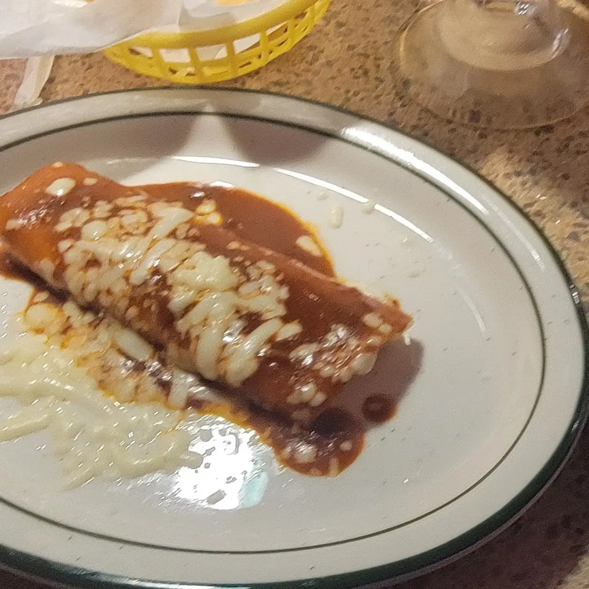 Cheese Enchilada and Chile Relleno