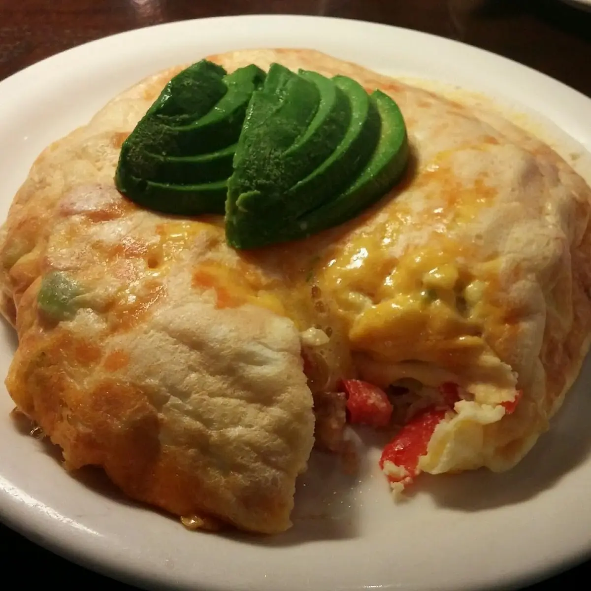 Western Omelet with Avacado
