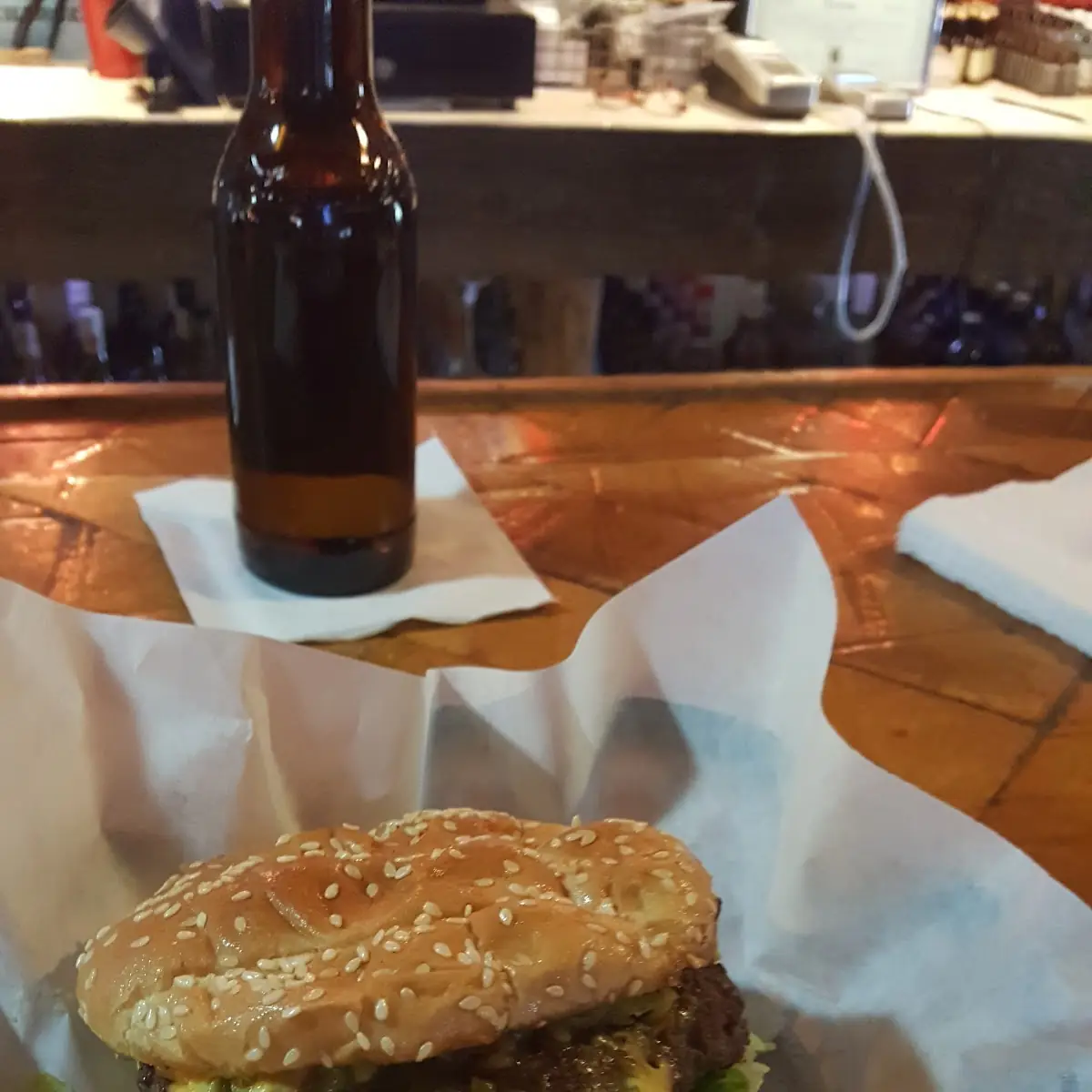 Green Chili Cheese Burger