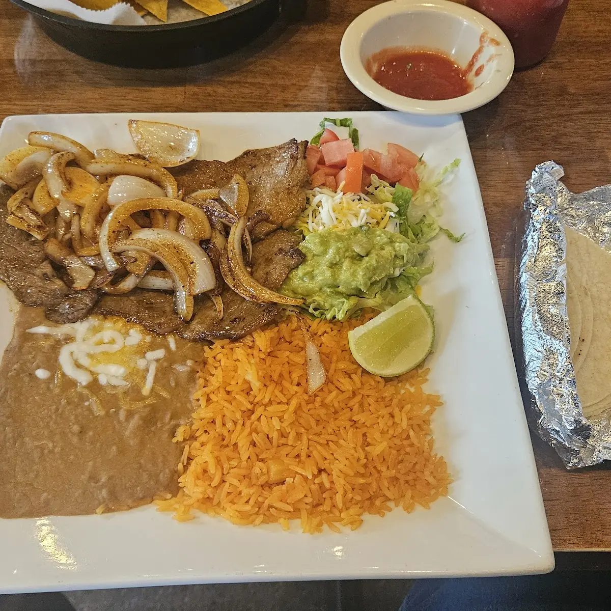 Refried Beans and Mexican Rice