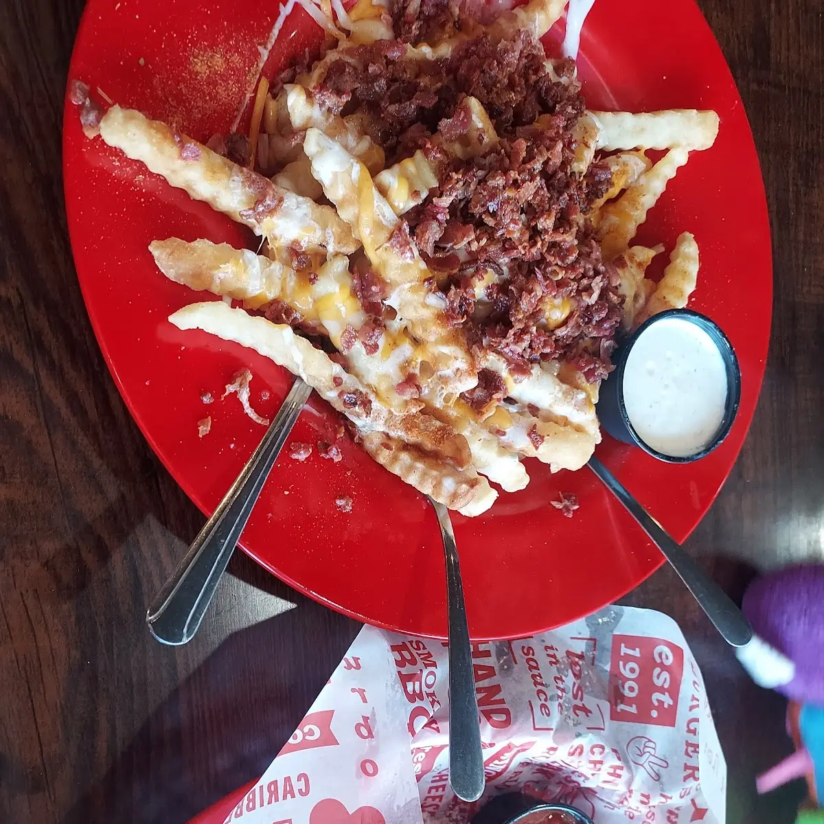 Loaded Fries and Mozzarella Sticks