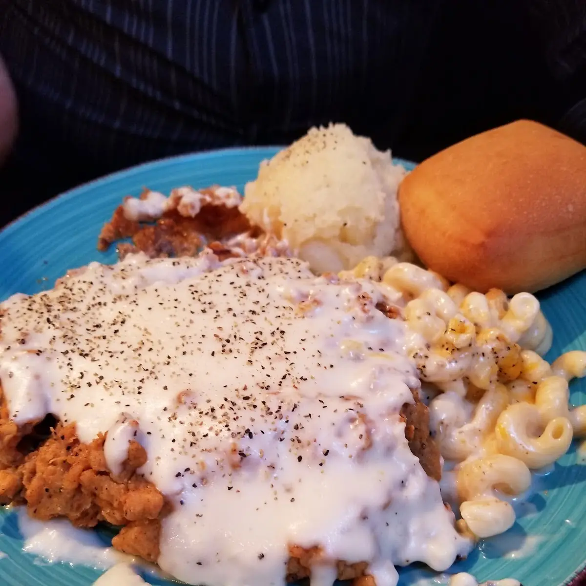 Chicken Fried Steak w Mac N Cheese