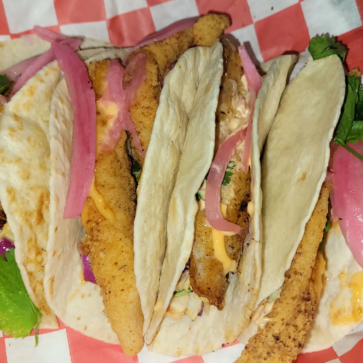 Fish Tacos Fried and Blackened