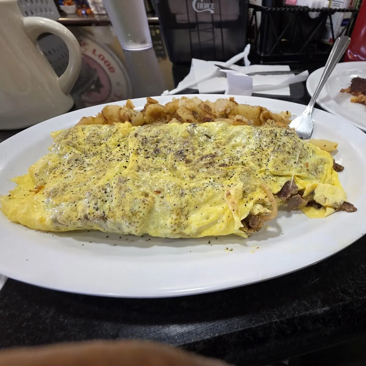 Steak & Cheese Omelette