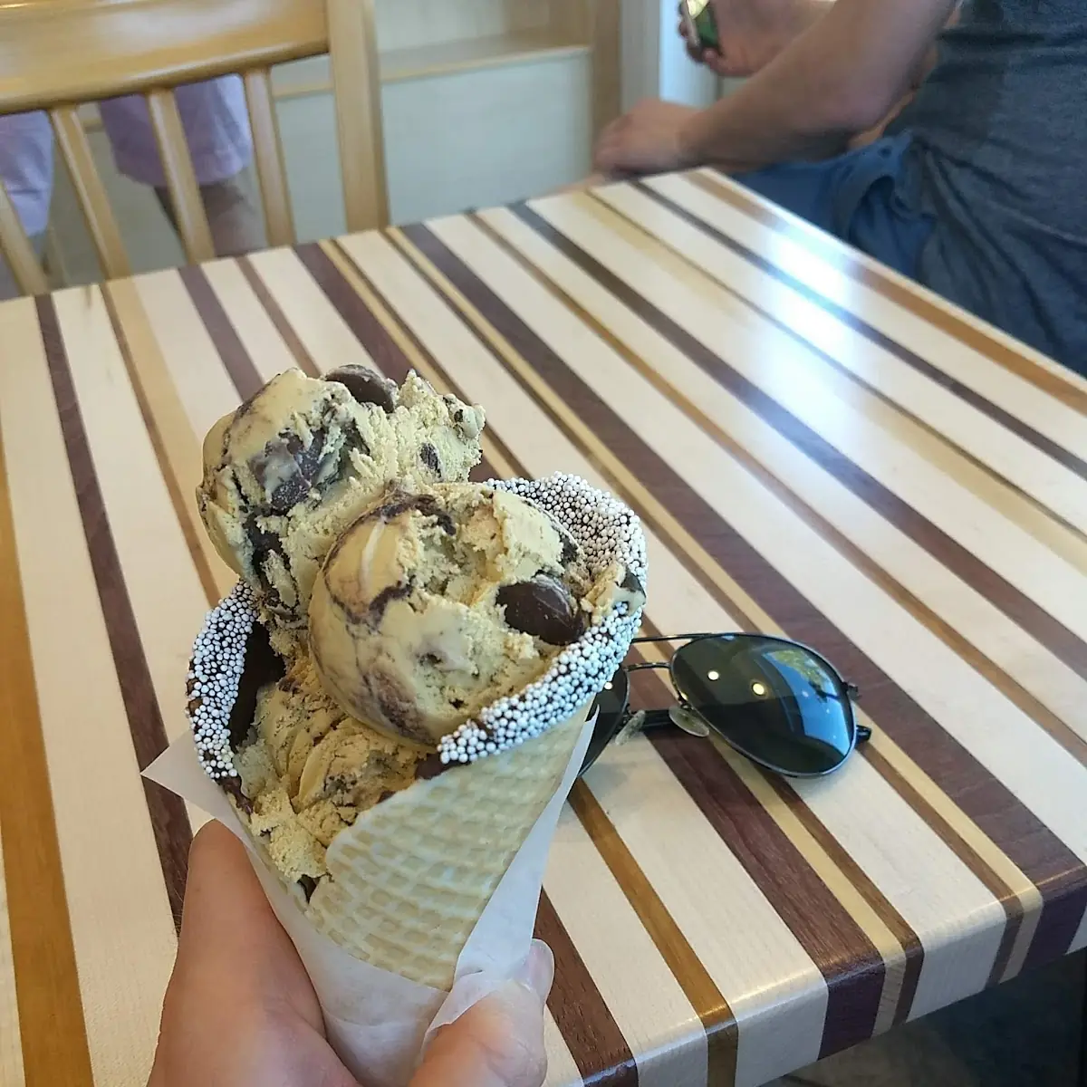 Peanut Butter in a Waffle Cone