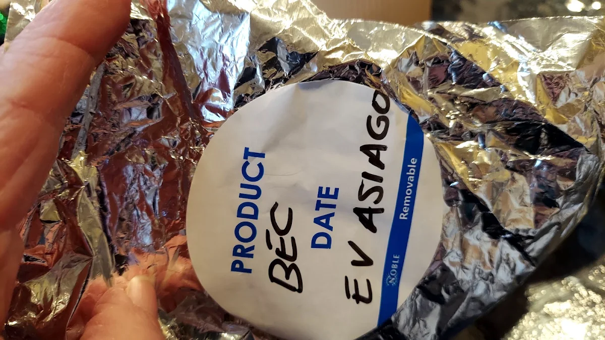 Bacon Egg and Cheese on an Everything Asiago Bagel
