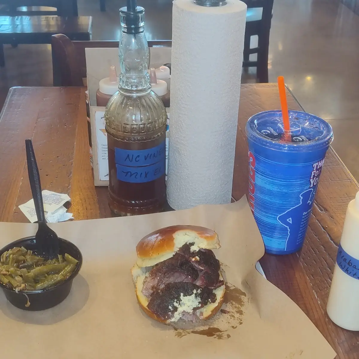 Brisket Plate with Green Beans