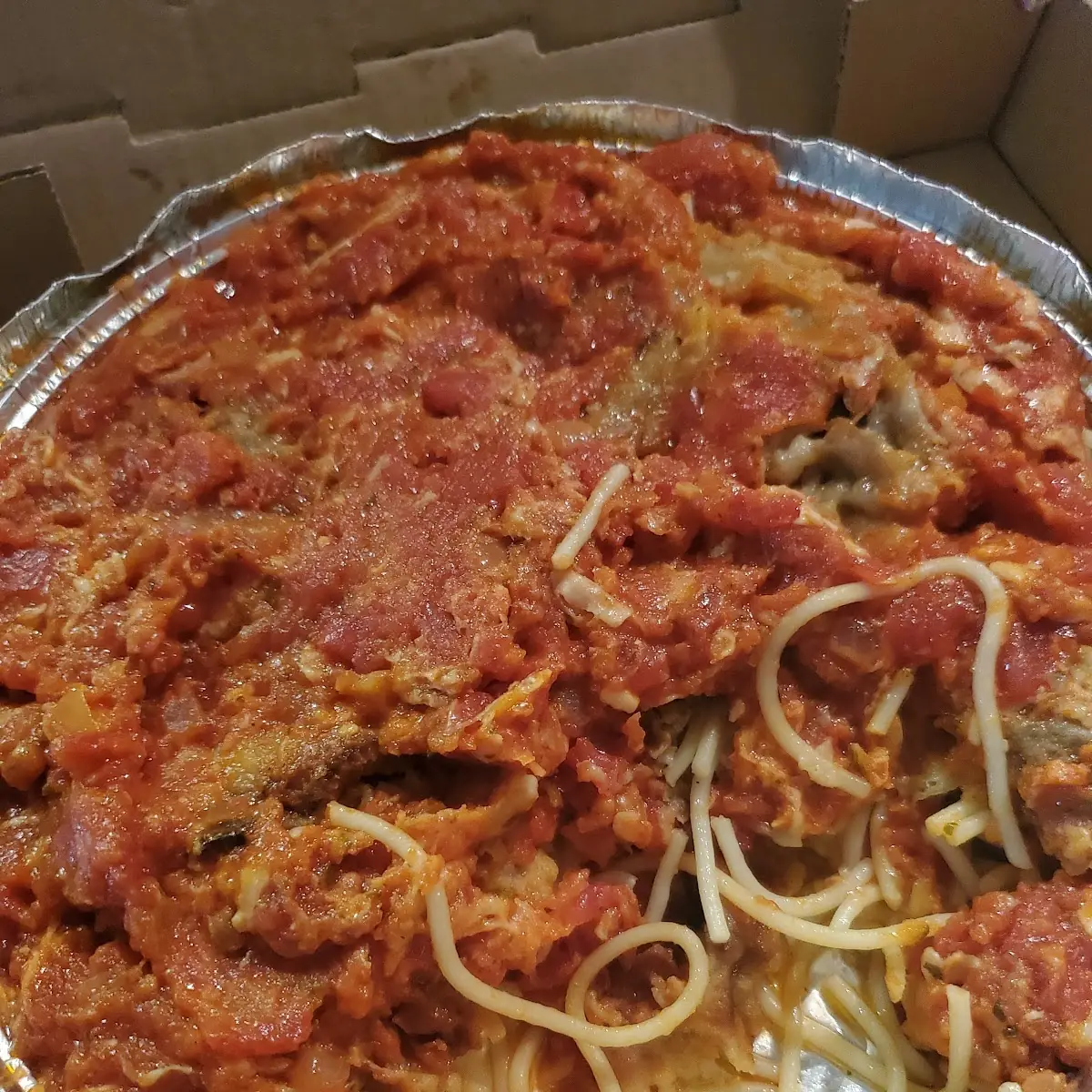 Eggplant Parmigiana Pasta