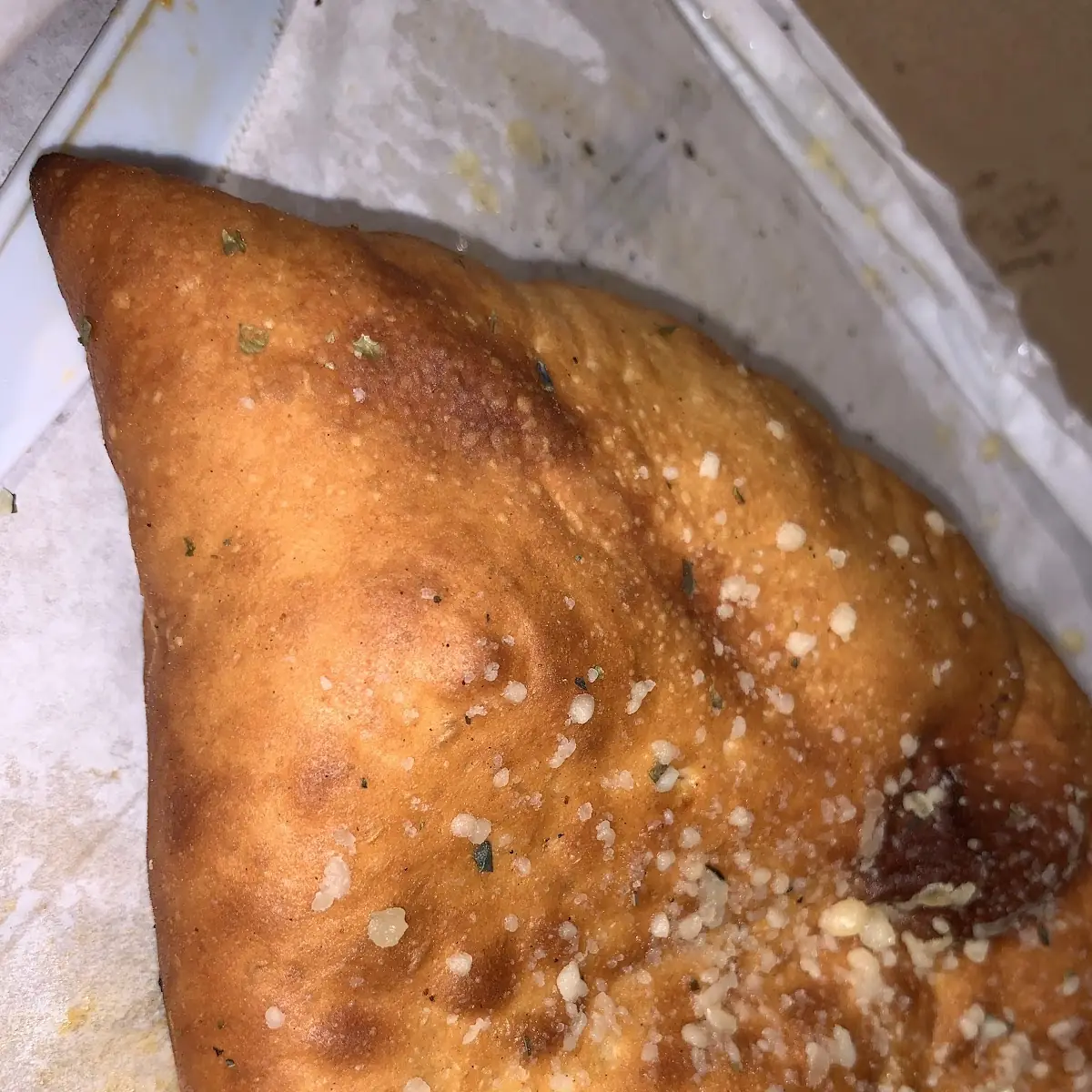 Pep and Italian Sausage Calzone