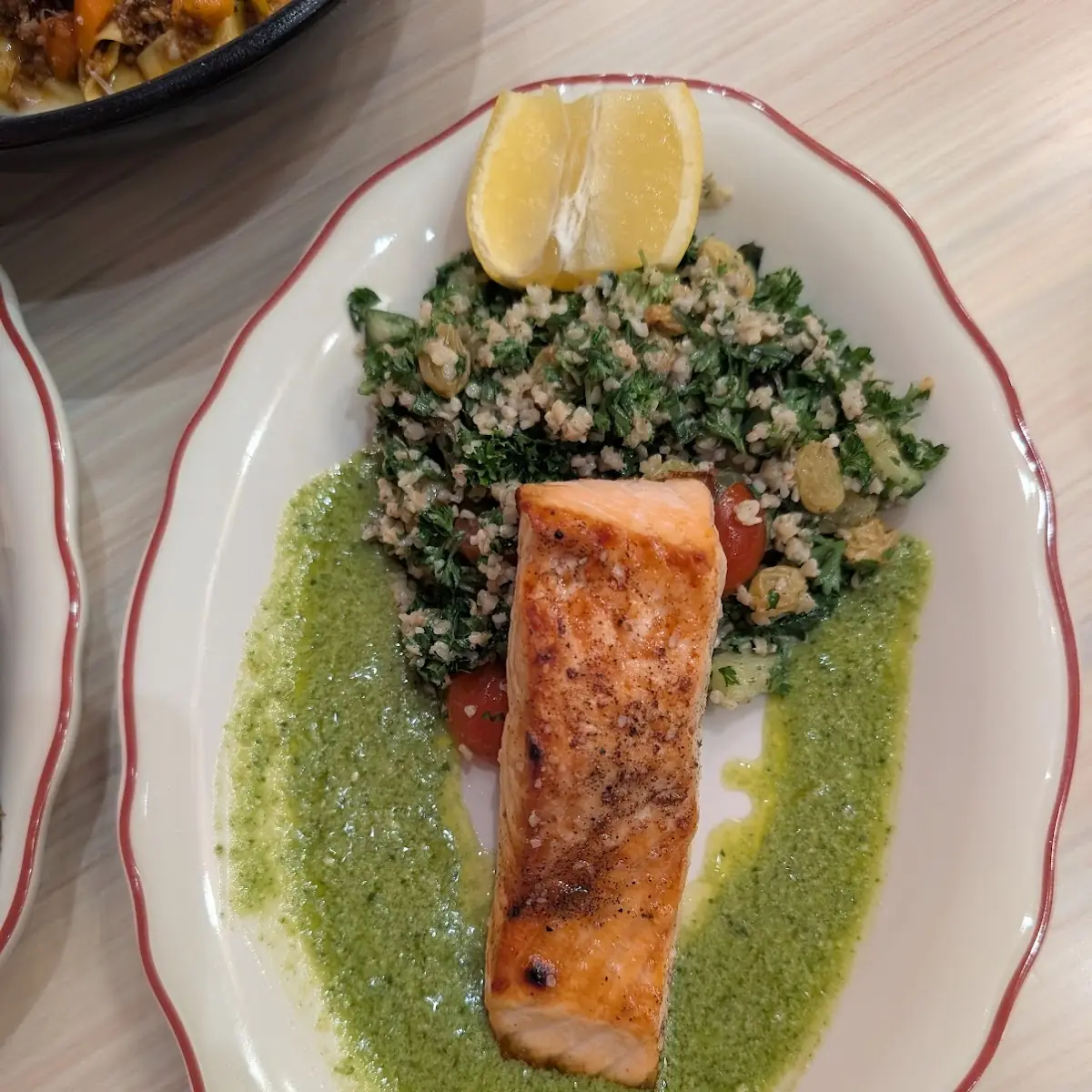 Pan Seared Salmon with Tabbouleh