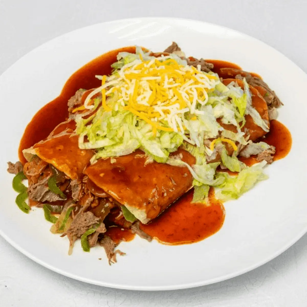 Bean Tostada & Enchilada Combo