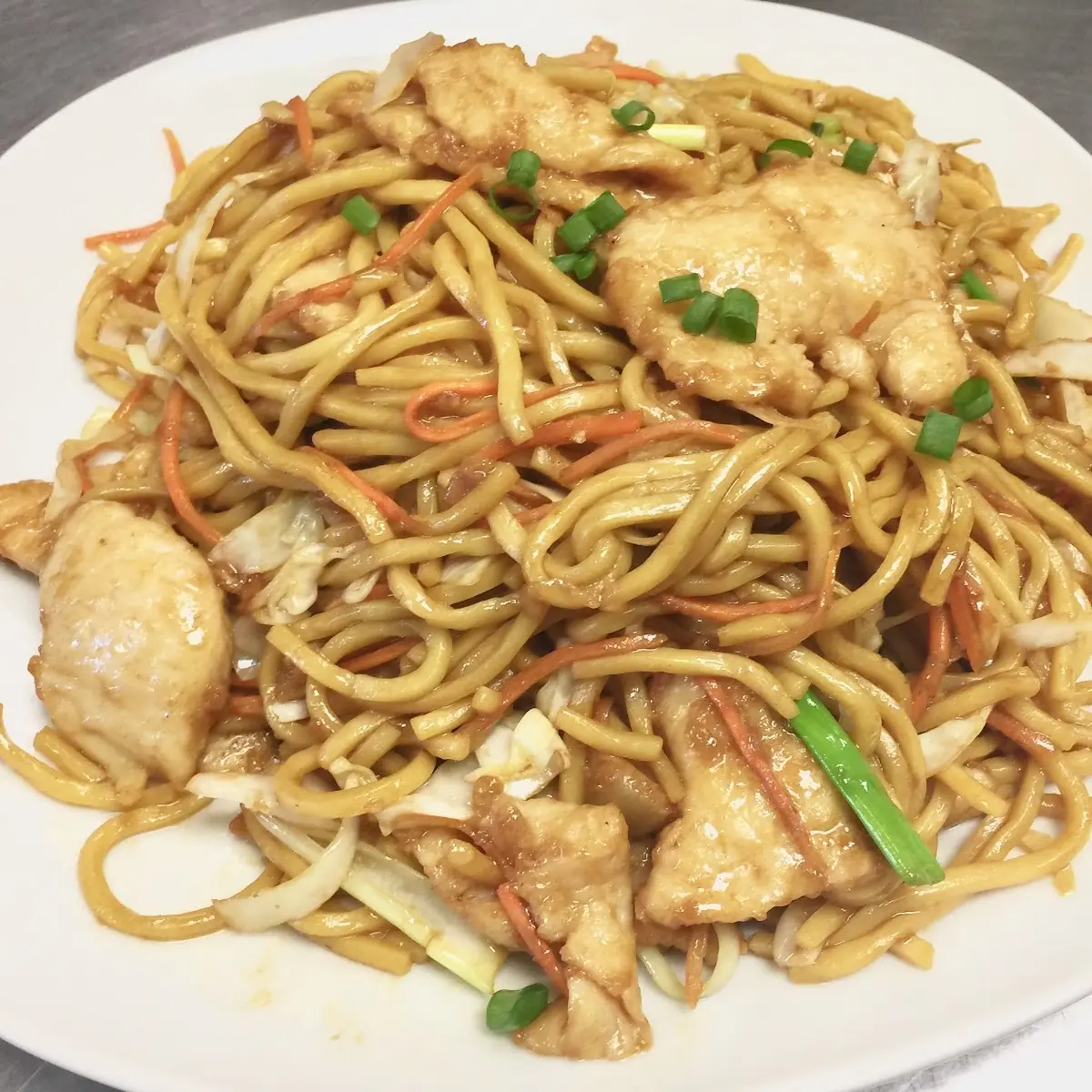 Chicken Pan Fried Noodles