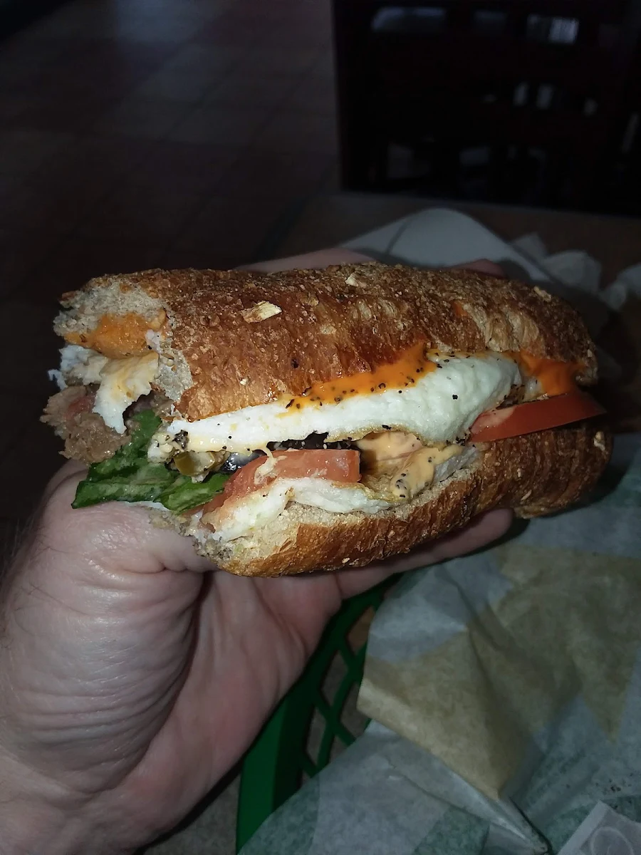 Egg White and Steak Sandwich