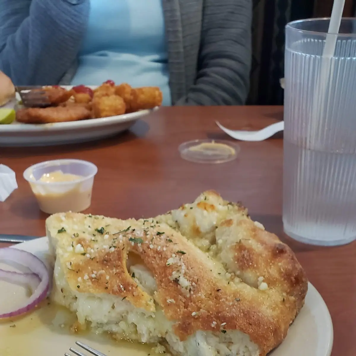 Garlic Chicken Parm Calzone