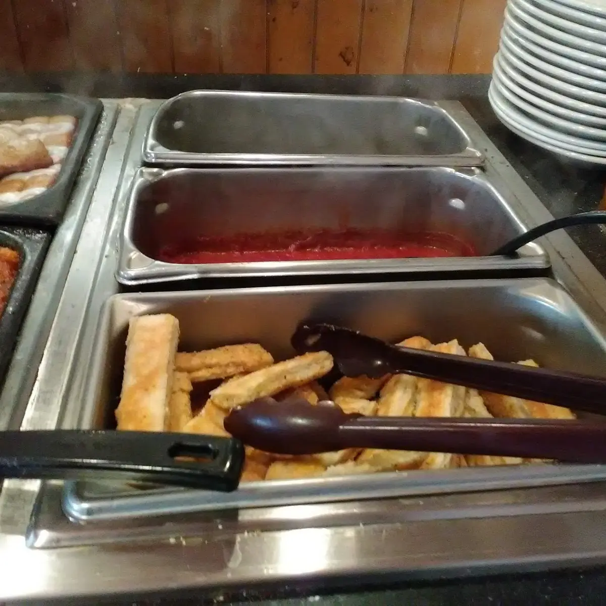 Bread Sticks on the Buffet