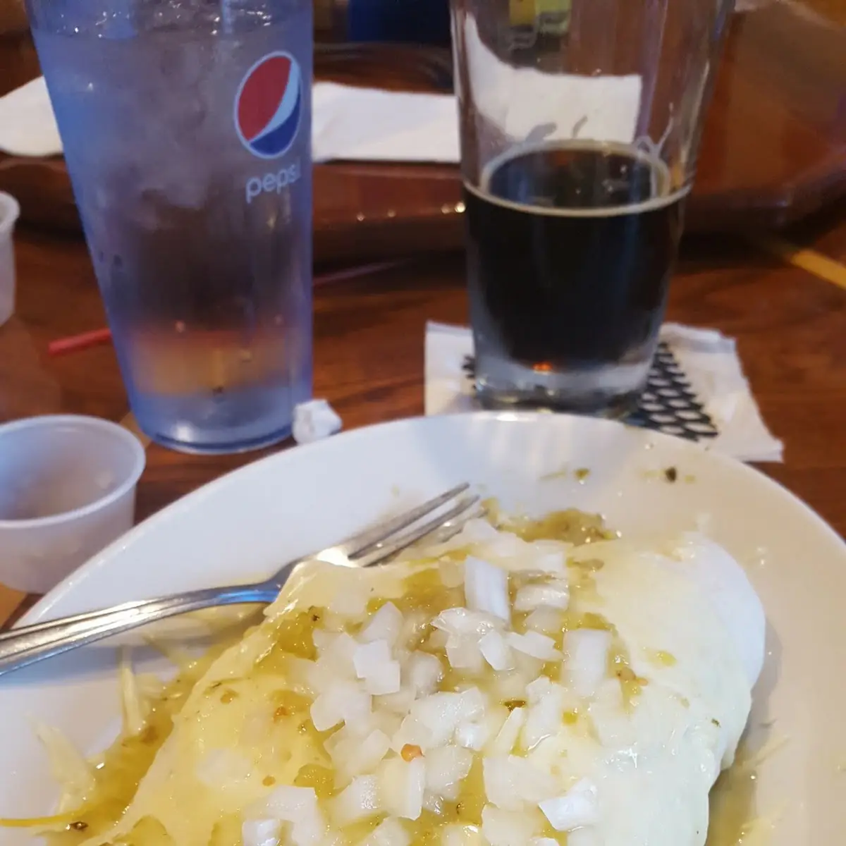 Onions and Salsa Verde