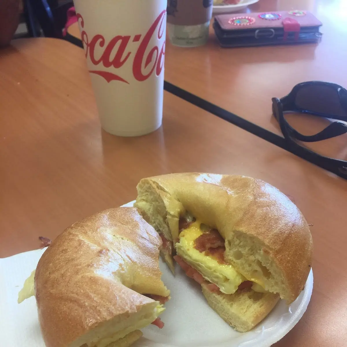 Egg and Cheese on a Everything Bagel What Sausage