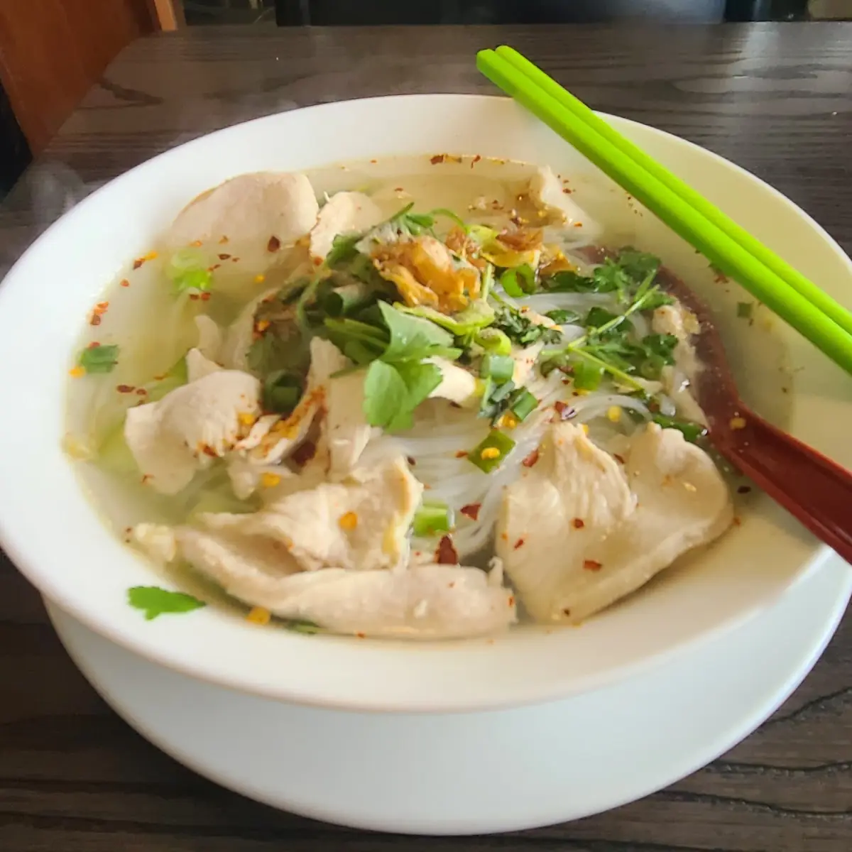 Chicken Soup Rice Noodles