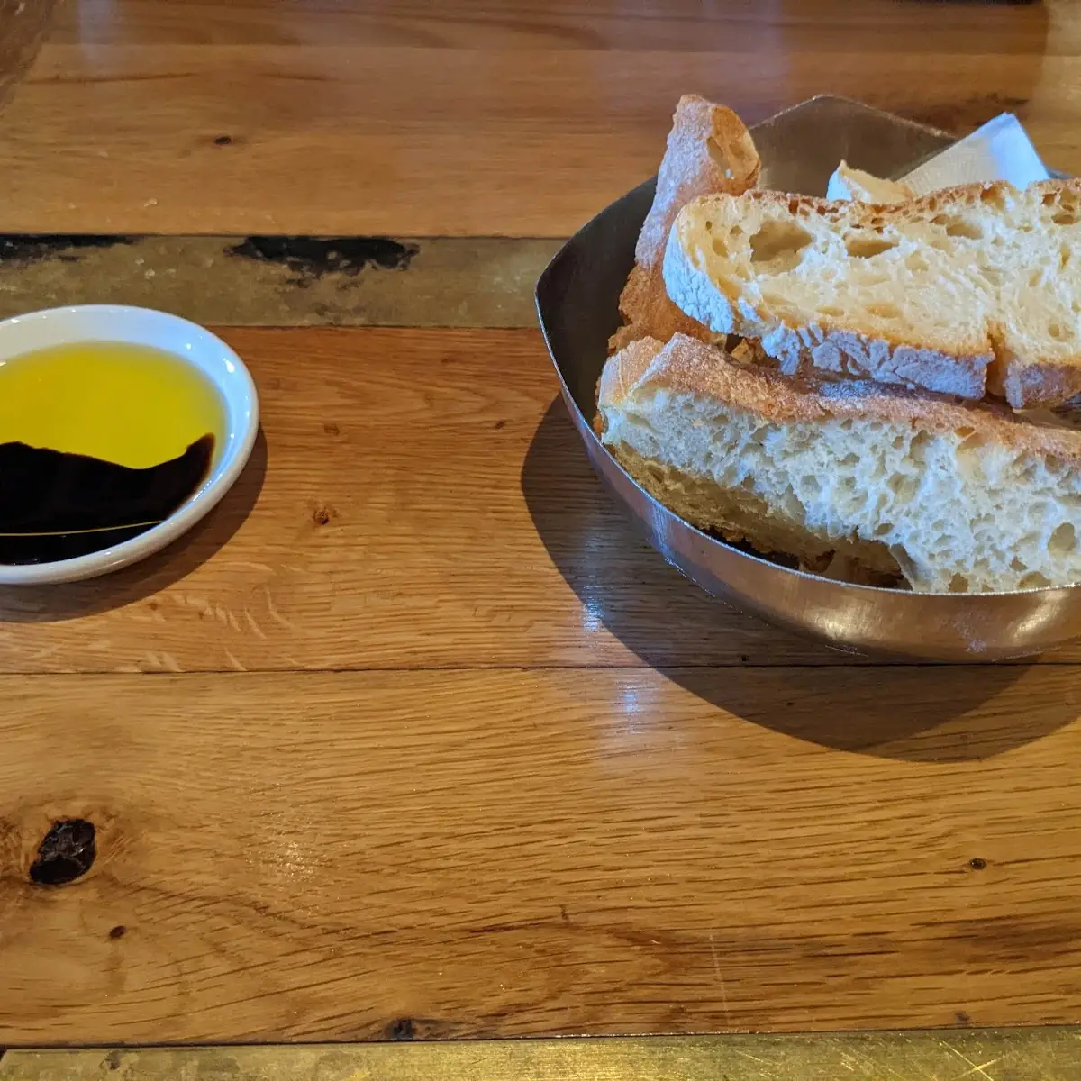 Fresh Bread with Olive Oil