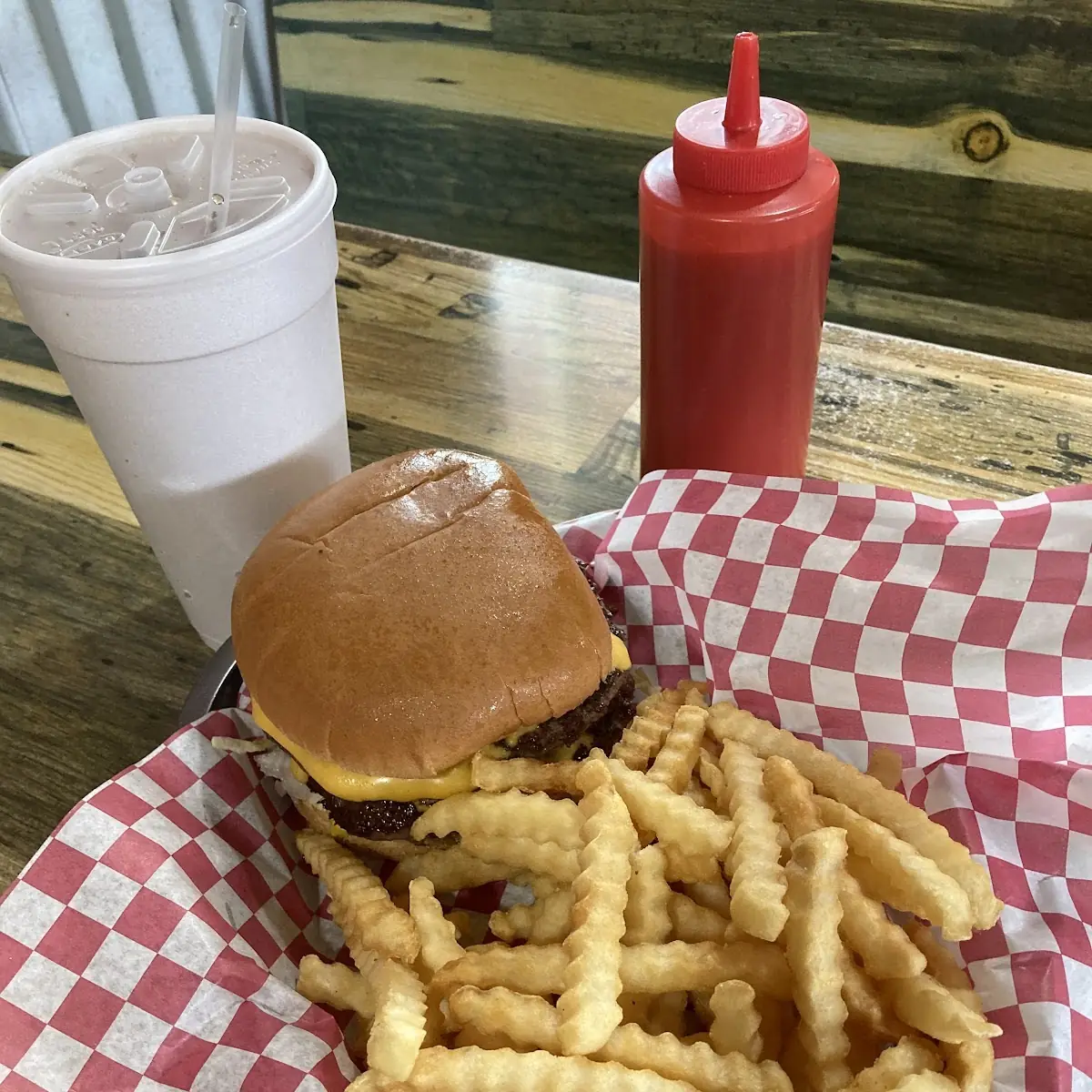 Double Cheeseburger Basket