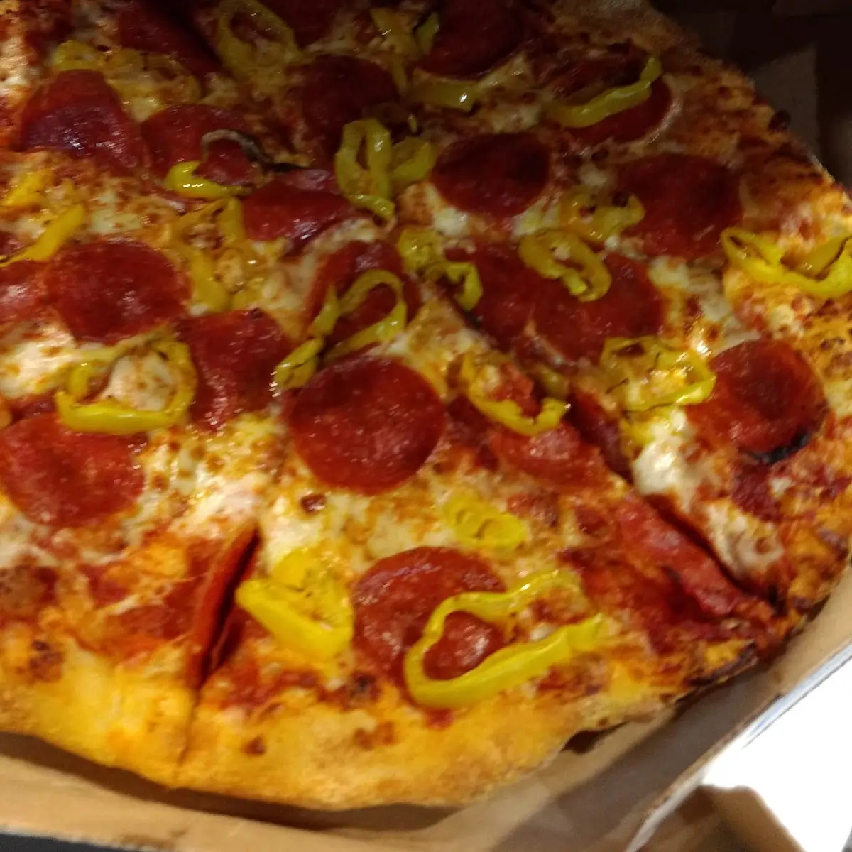 Pepperoni and Banana Peppers
