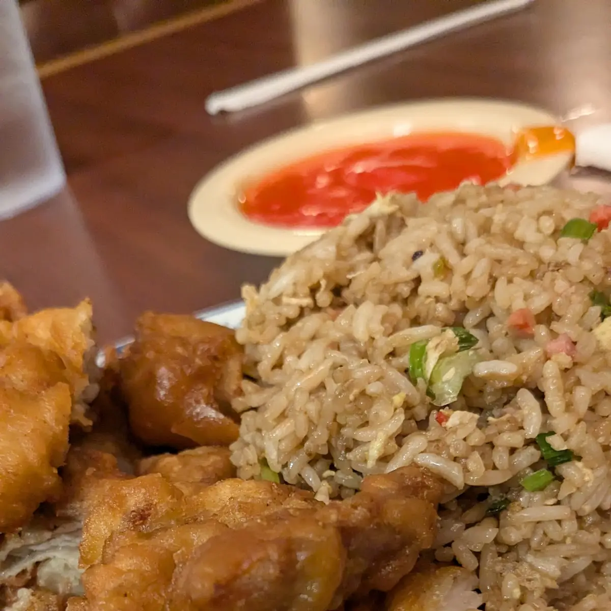 Mandarin Chicken & Pork Fried Rice