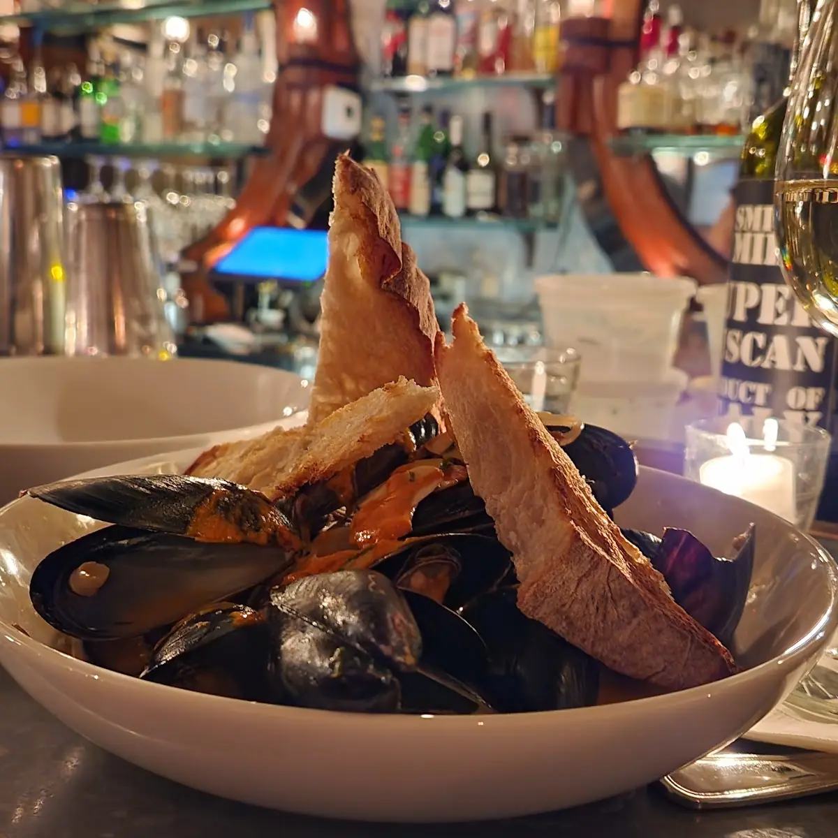 Steamed Mussels