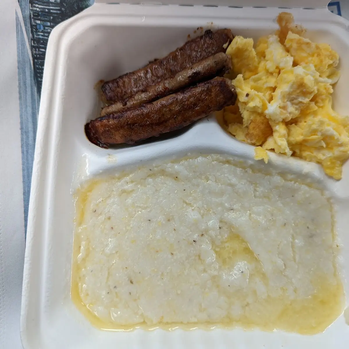 Scrambled Eggs Turkey Sausage