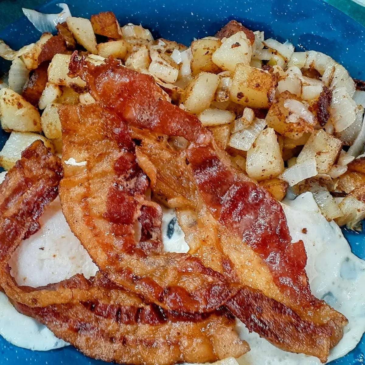 Bacon Eggs Home Fries & Toast