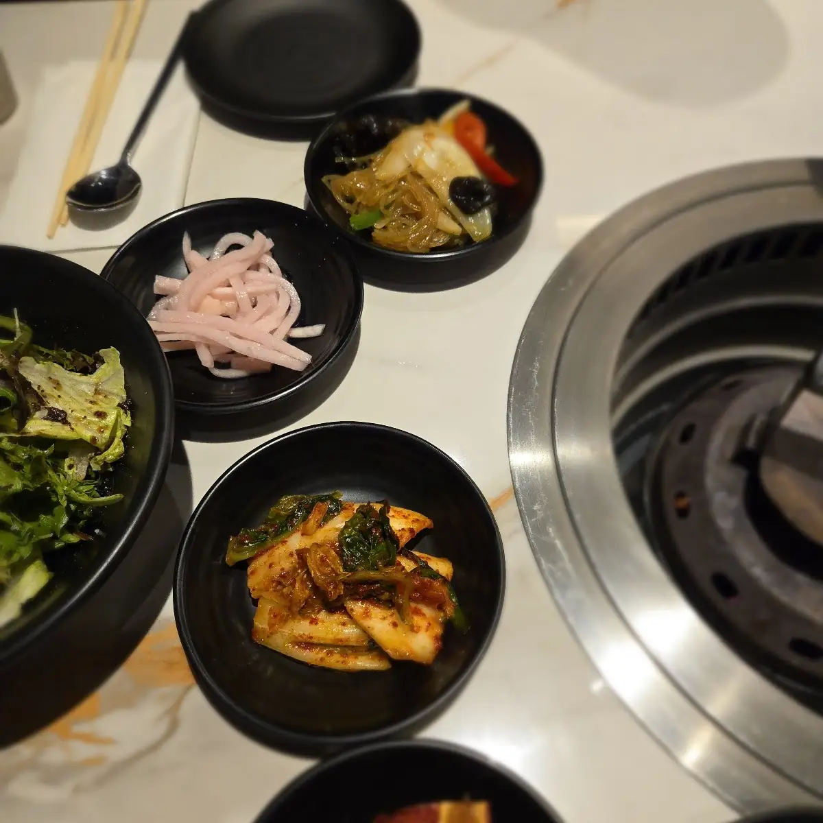 Raw Beef and Side Dishes