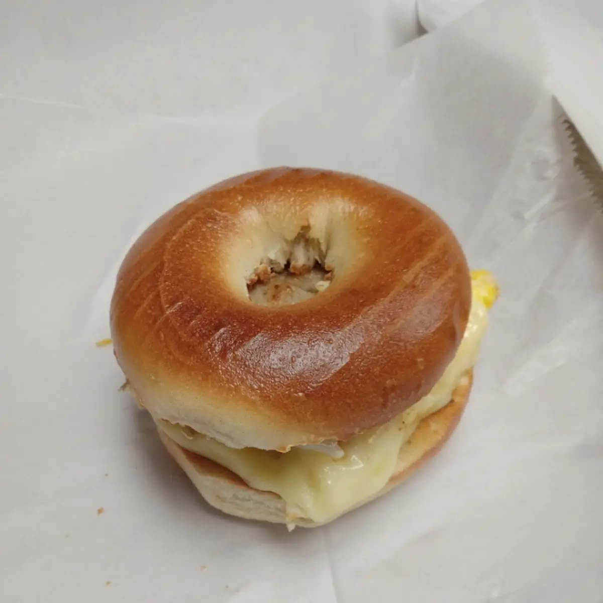 Sausage Egg Cheese on Bagel