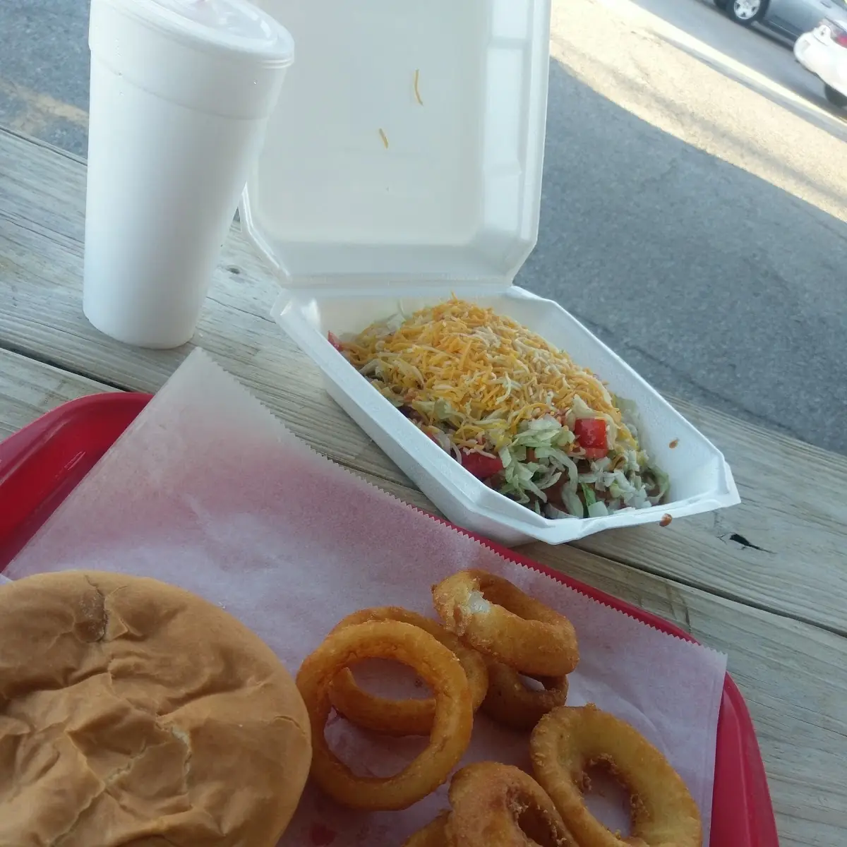 Fried Onion Burger Combo