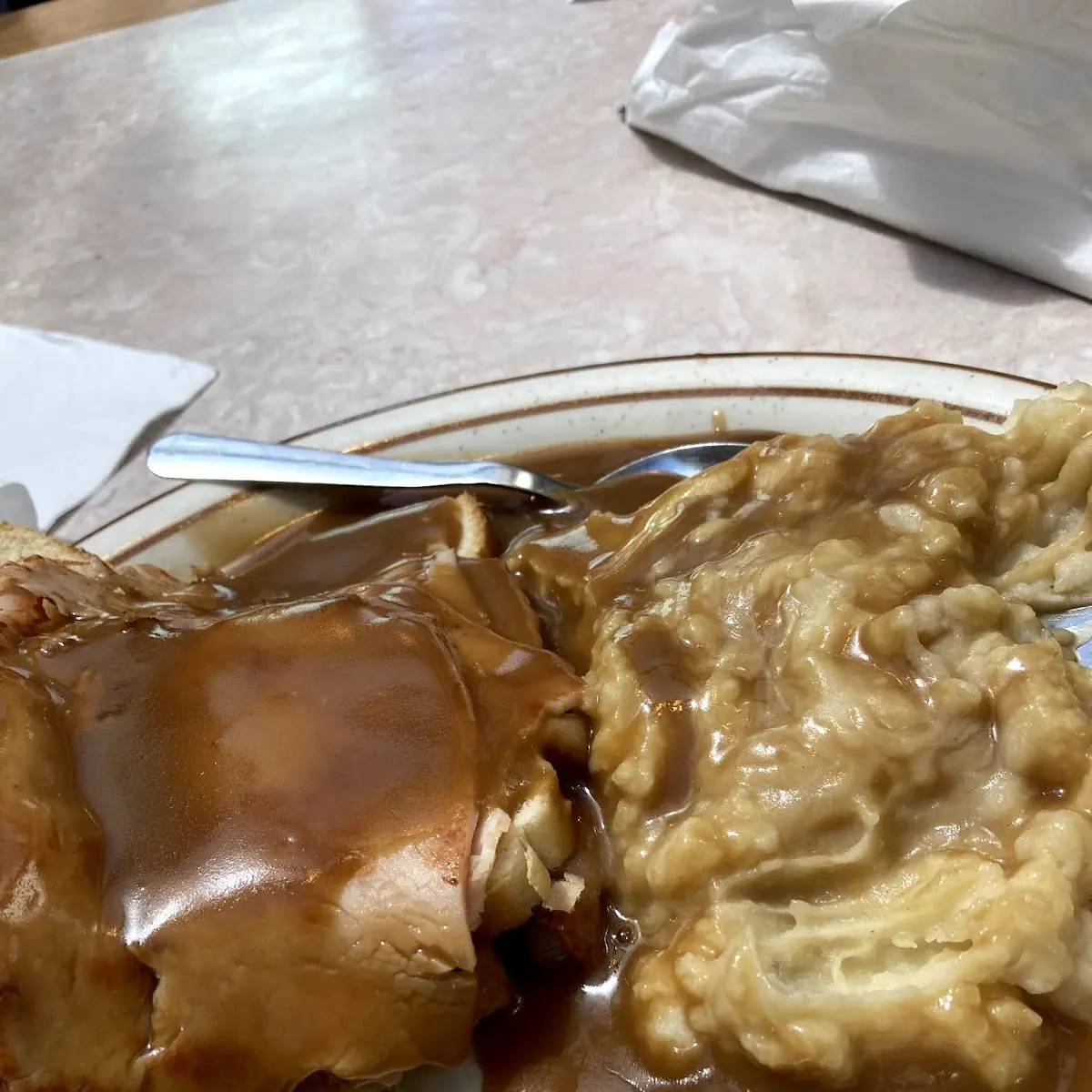 Hot Open Faced Turkey Sandwich
