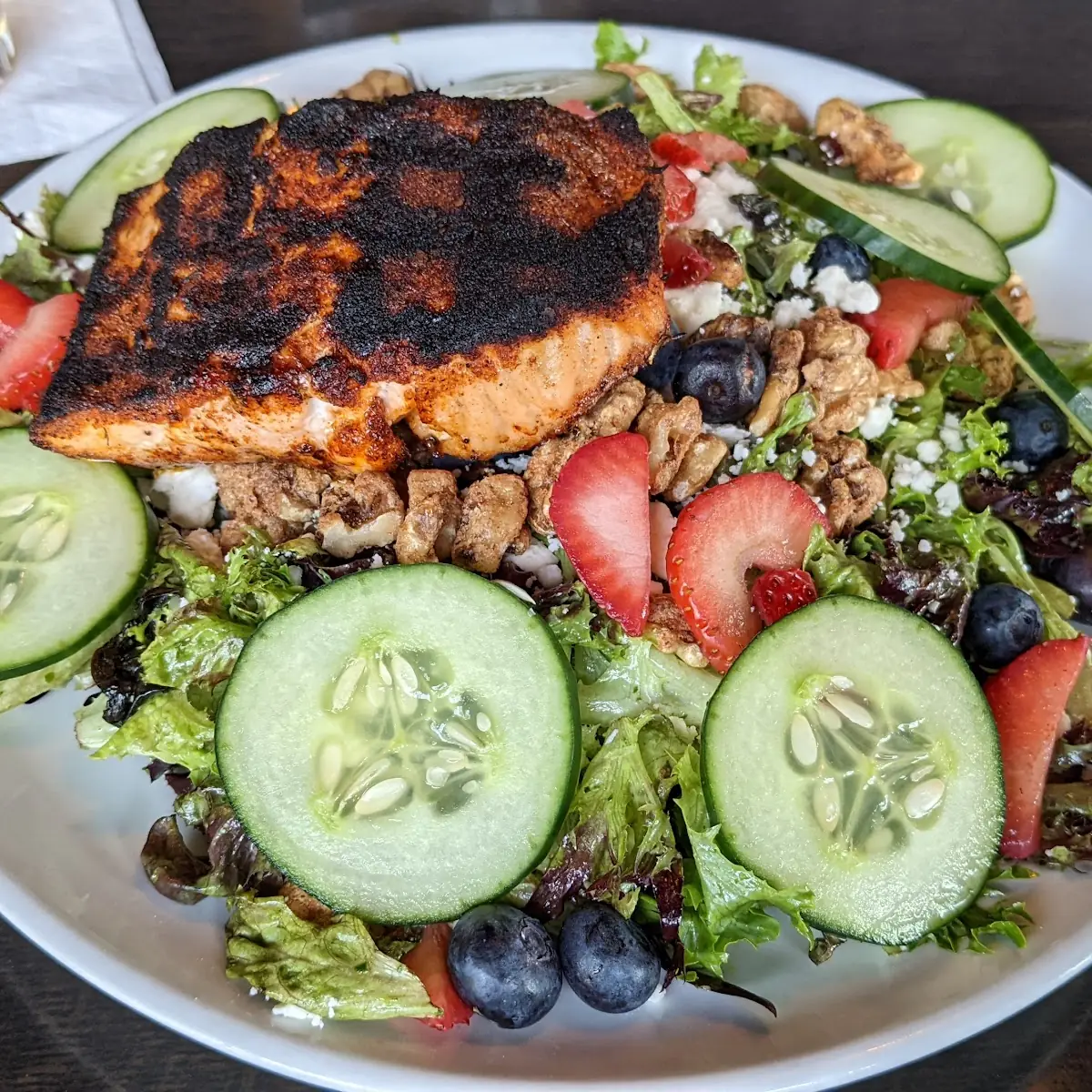 Blackened Salmon Salad