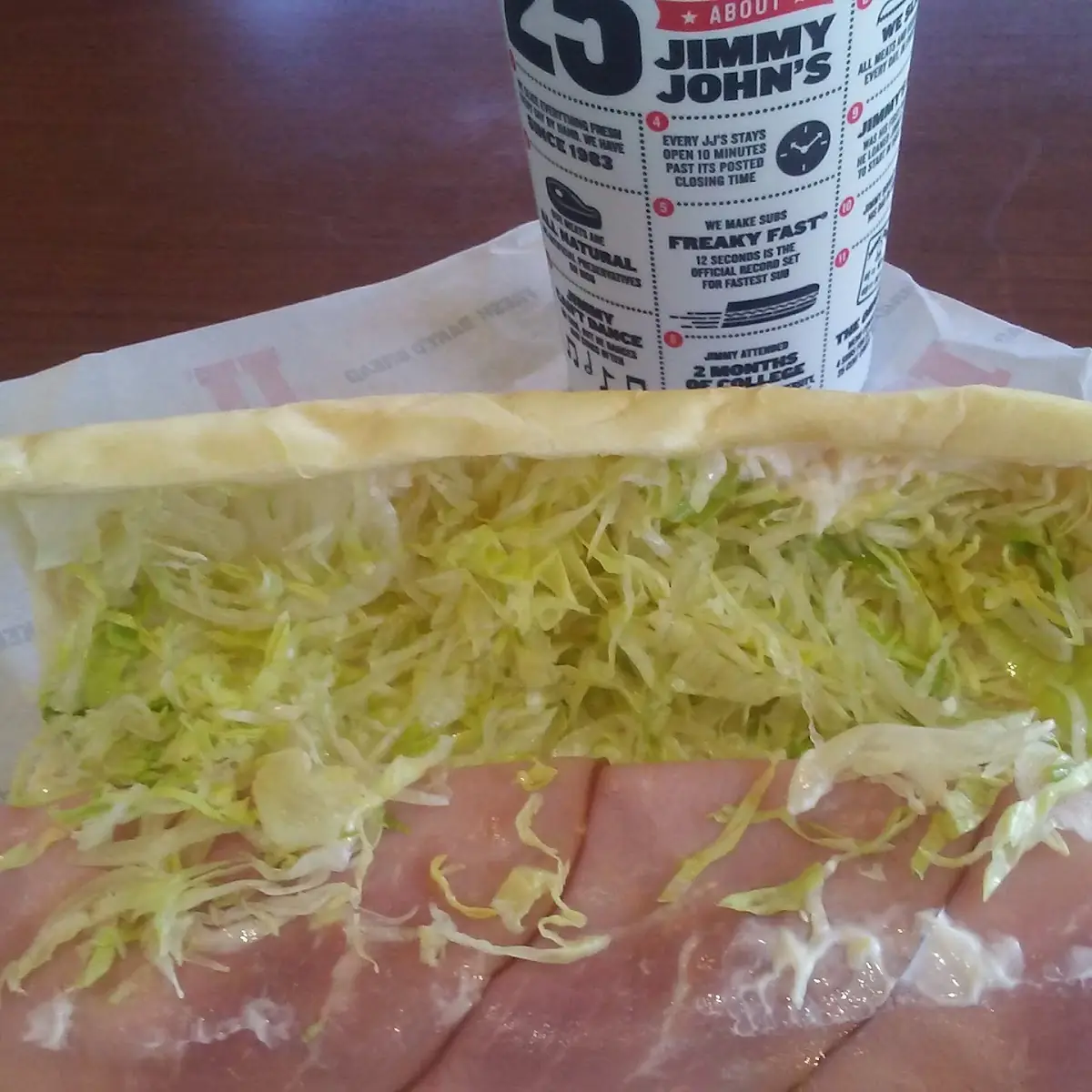 Ham and Cheese Sub with Drink