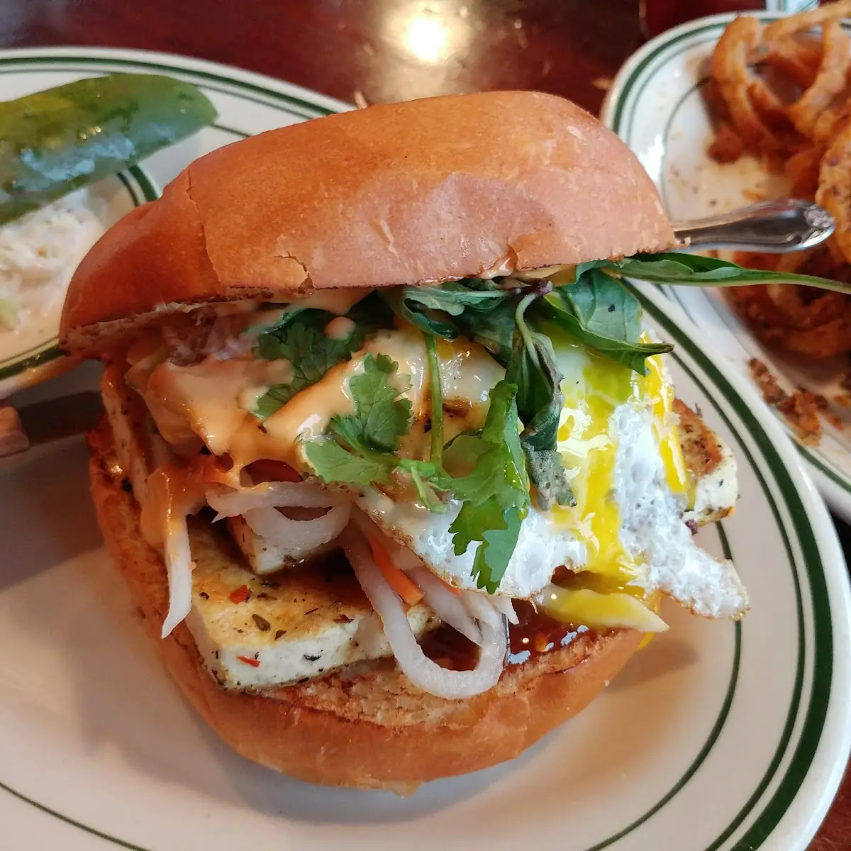 Tofu Banh MI with a Fried Egg