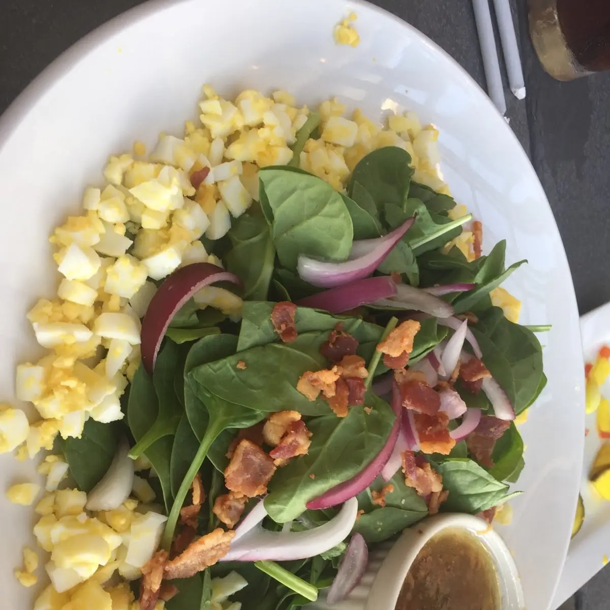 Warm Bacon Spinach Salad Dressing