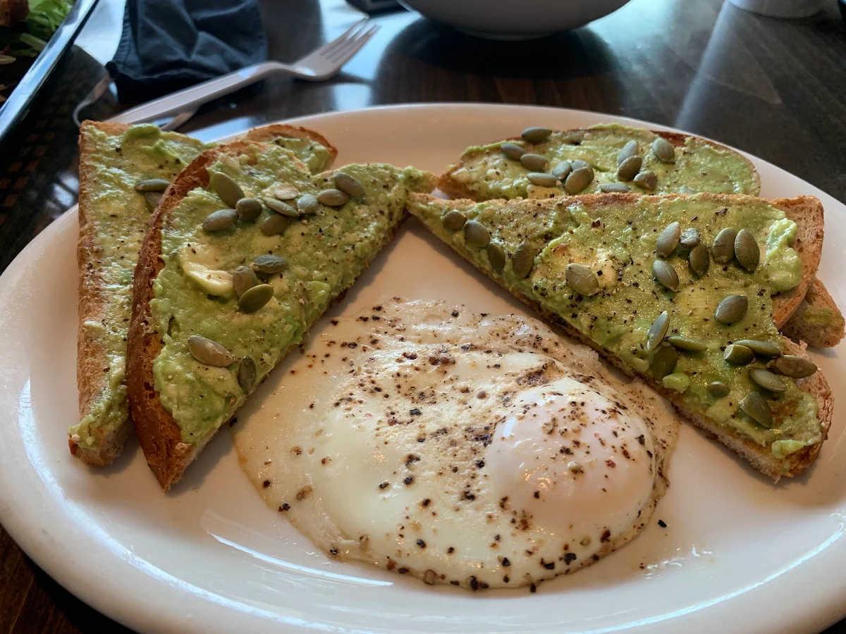 Avocado Toast with Added Fried Egg