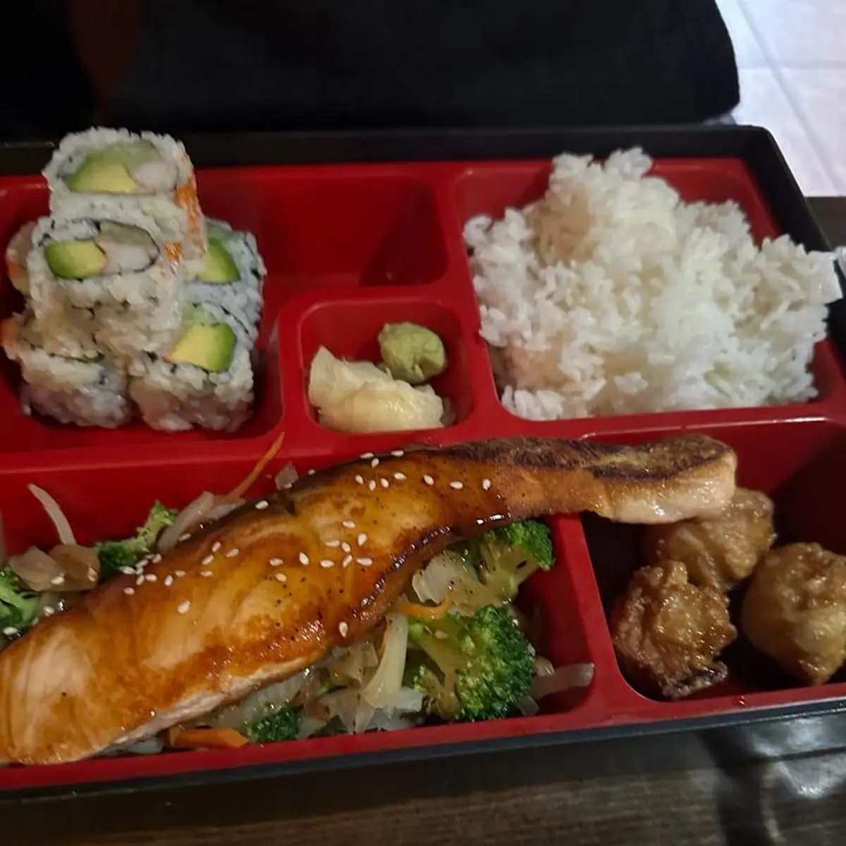 Salmon Teriyaki Bento Box