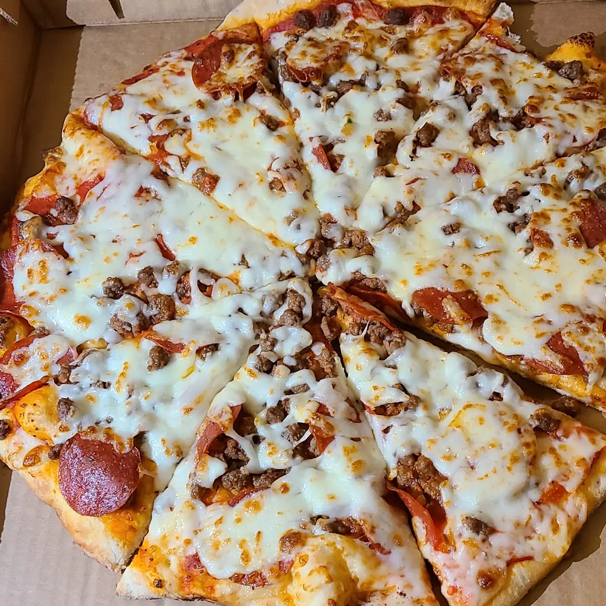 Pepperoni Beef Extra Cheese Pizza