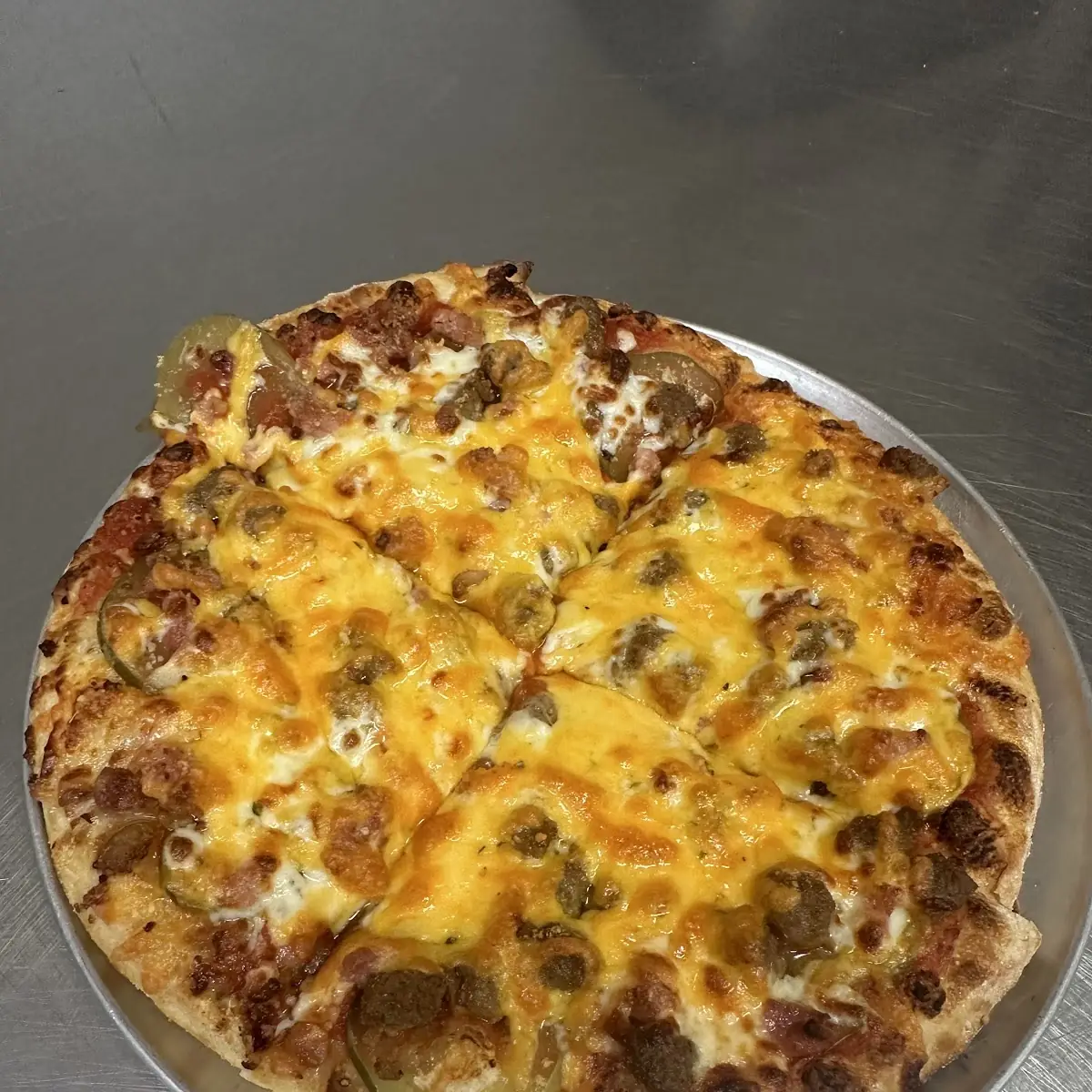 Bacon Double Cheeseburger Pizza
