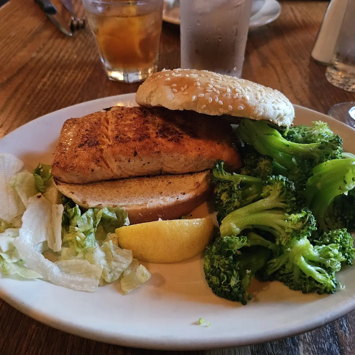 Broiled Salmon Sandwich