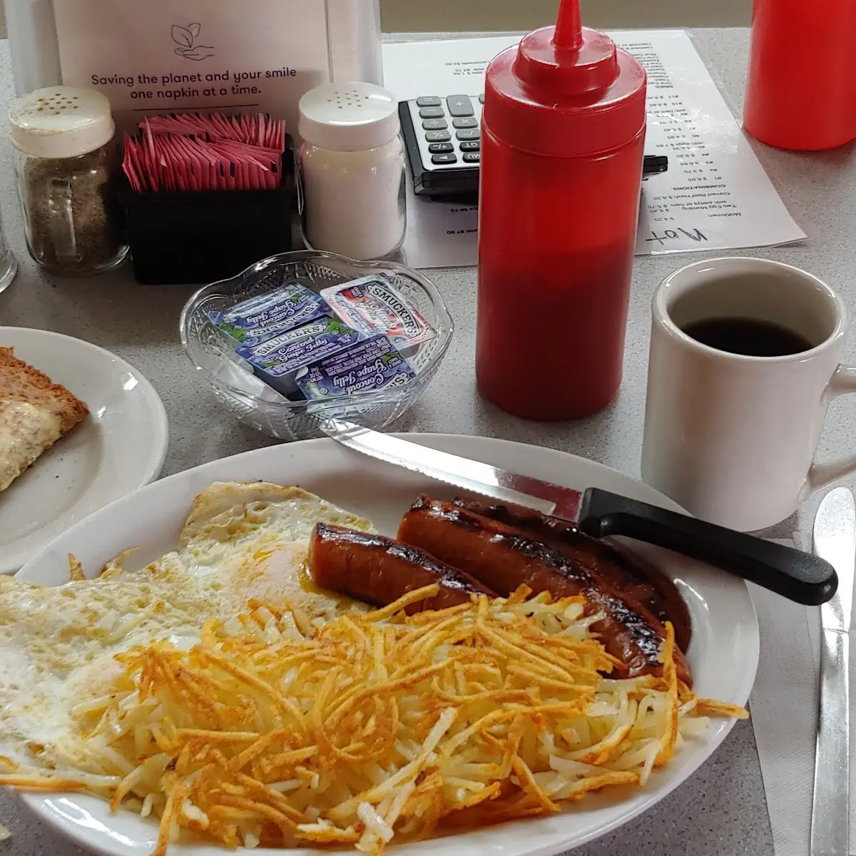 Kielbasa Eggs and Hash Browns