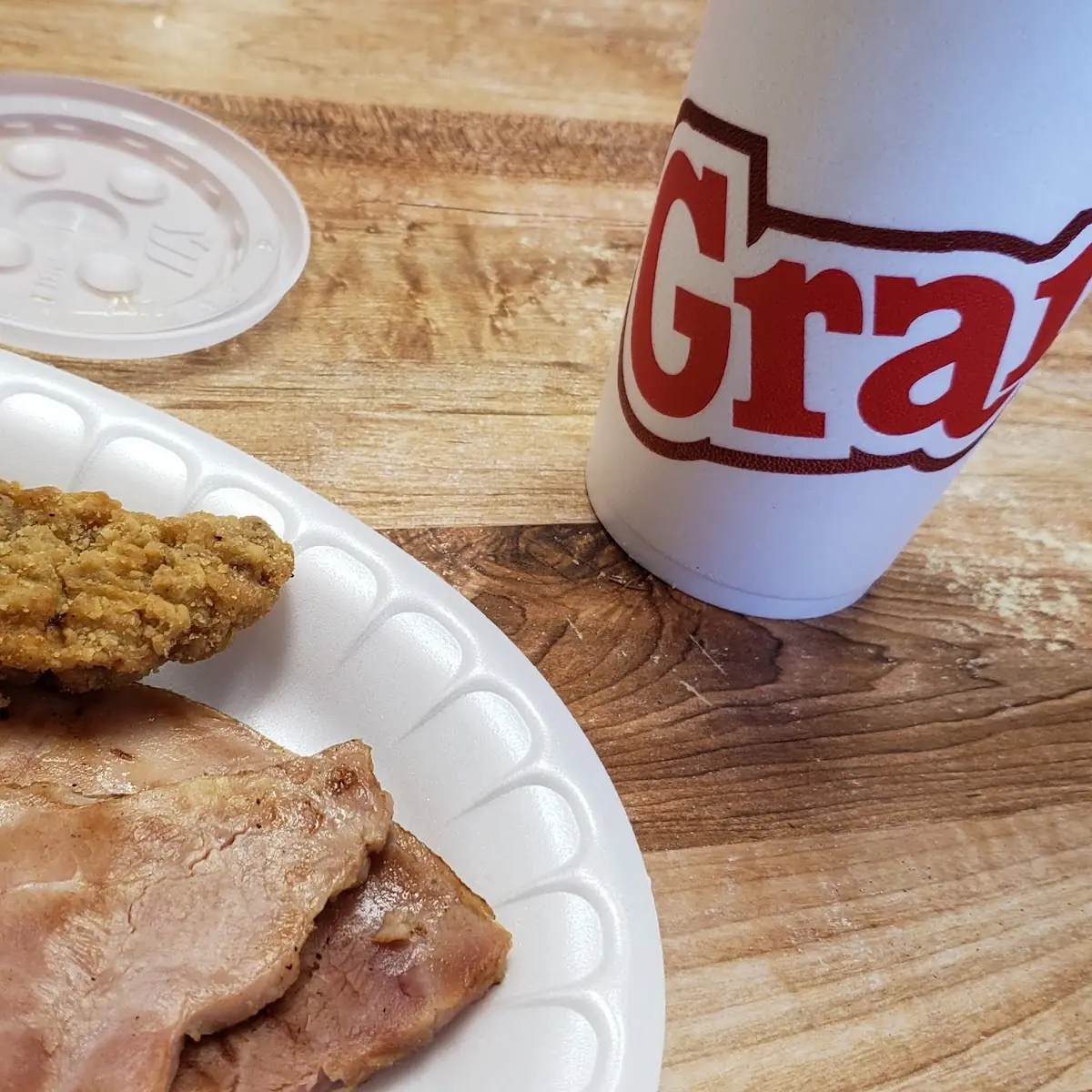 Country Fried Steak Ham and Hash Browns