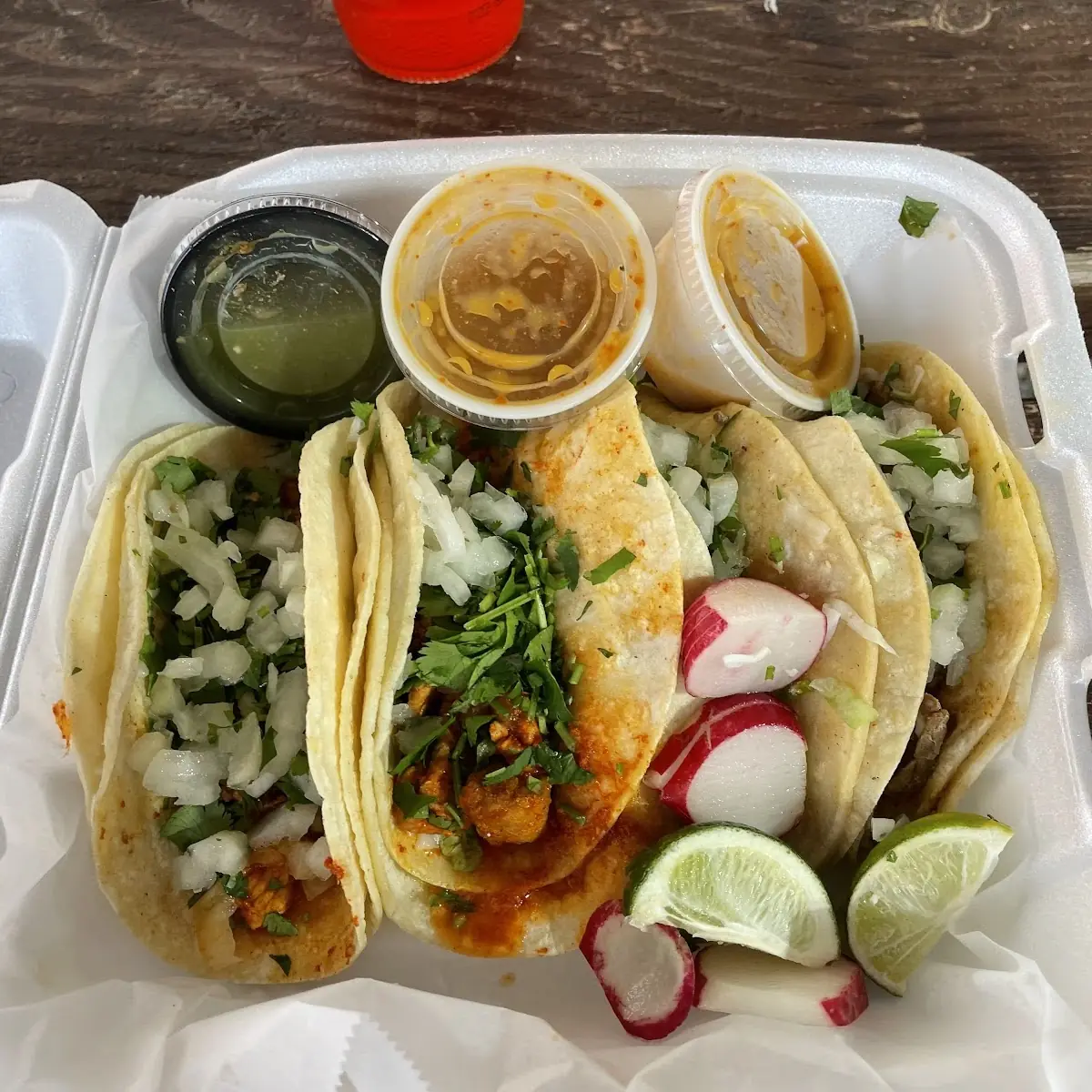 Pastor and Asada Tacos